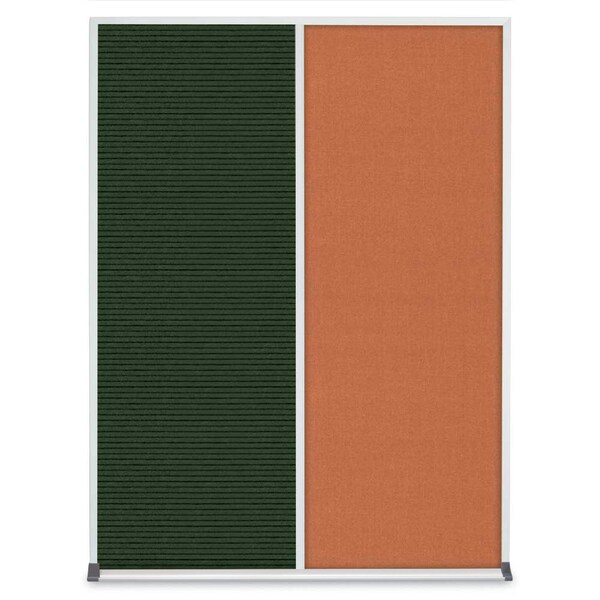 Double Door Radius Corkboard, 48"X36", B